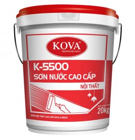 Sơn nước nội thất bán bóng cao cấp KOVA K-5500 THÙNG 4KG